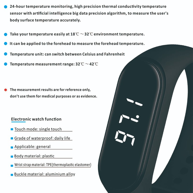 Gogosunny wrist watch with thermometer for sale for students-1